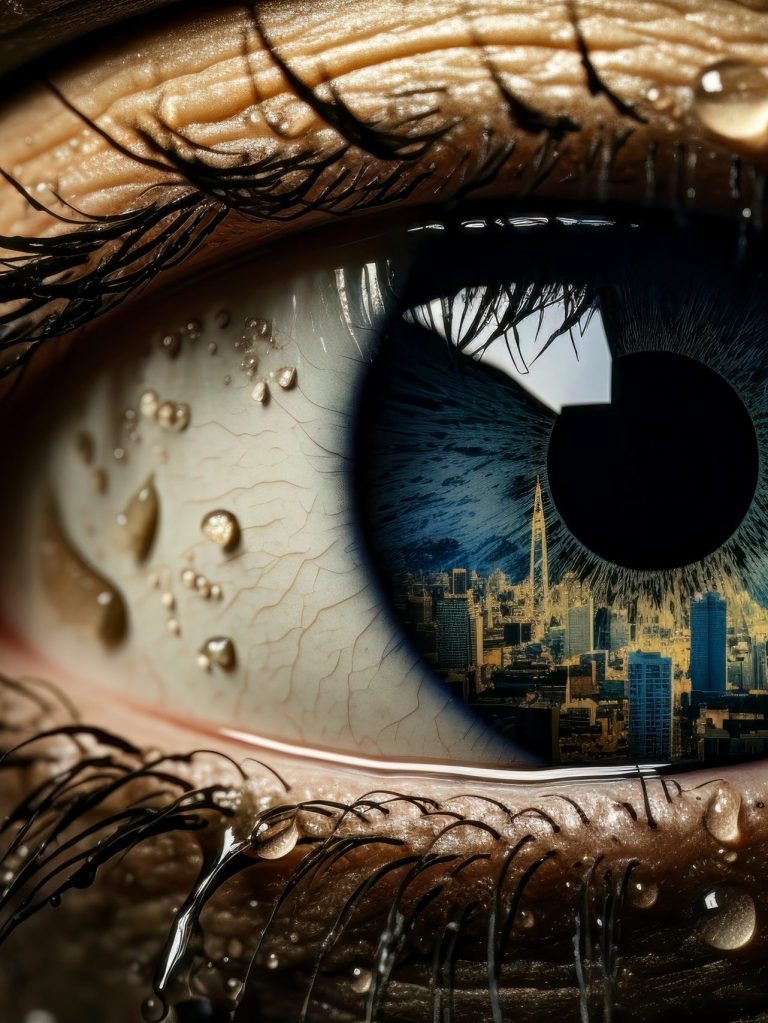 oeil et pollution