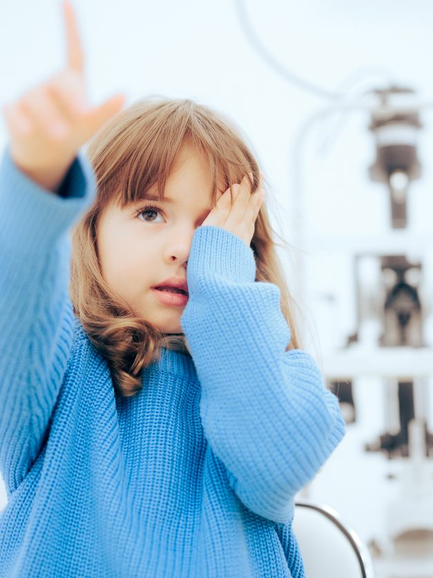 Enfant vue myopie