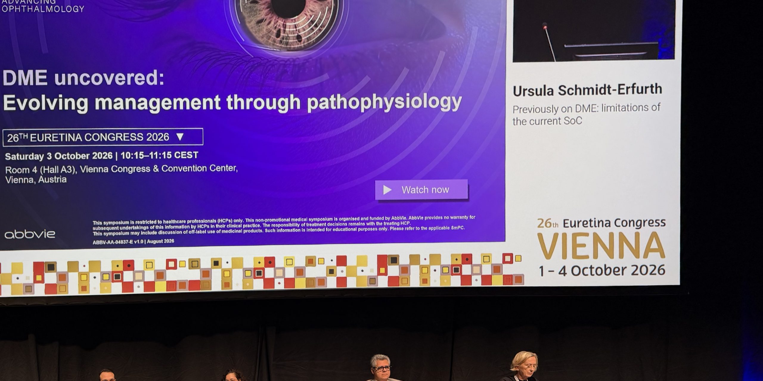 Ouverture du symposium Abbvie à Euretina 26